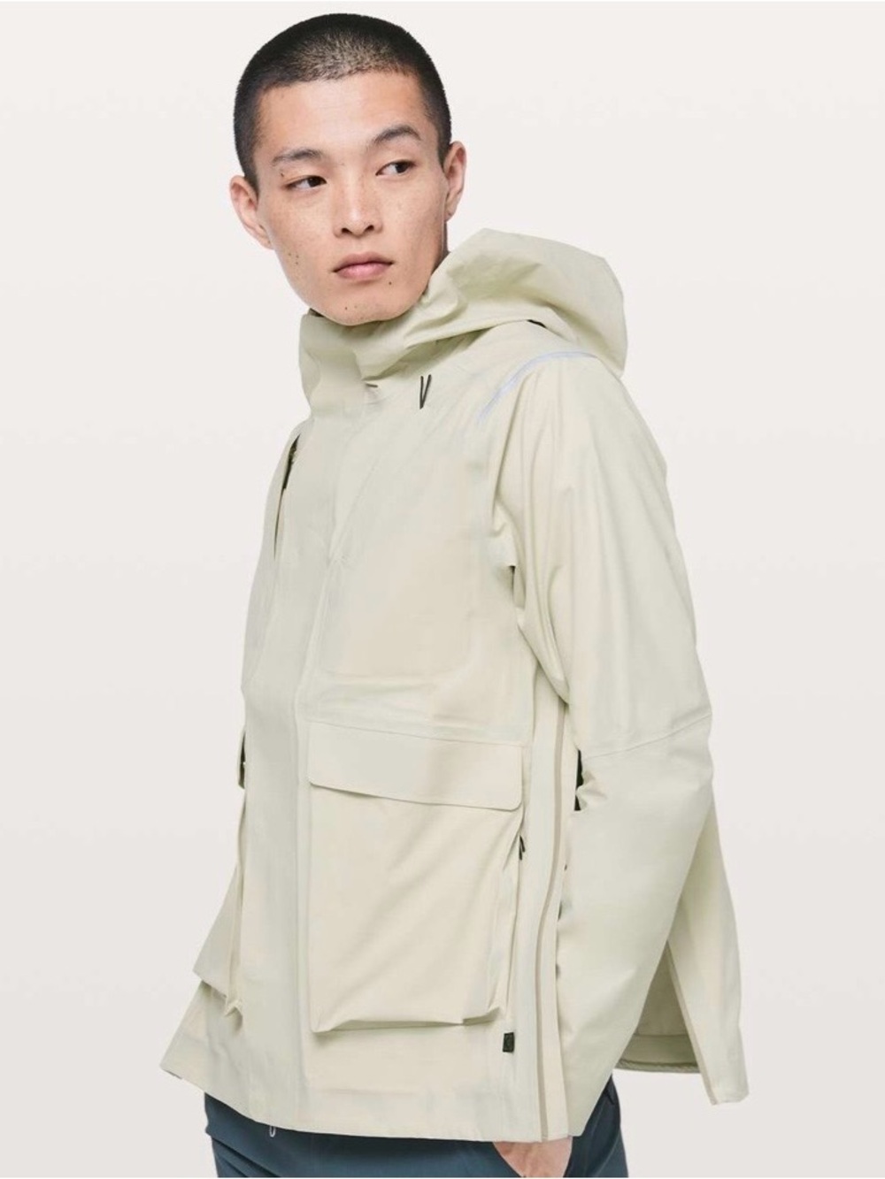 lululemon Diffract Cargo Jacket XXL - White Tan